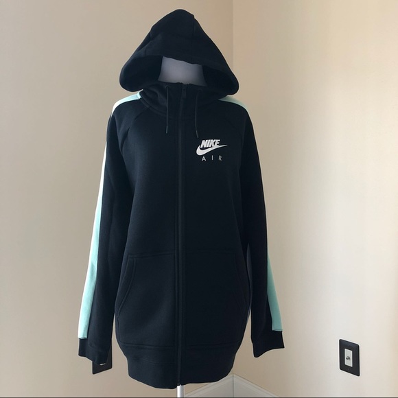 NWT Nike Rally zipper hoodie black/mint - Picture 4 of 6